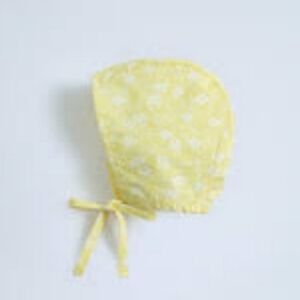 Yellow Floral Kids Bonnet